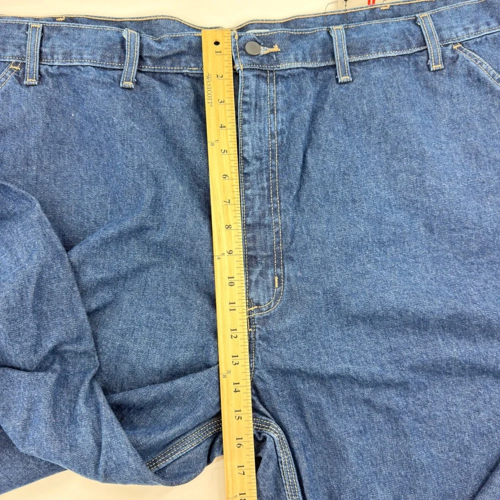 Carhartt Utility Jean Mens 50x34 Blue Flame Resistant NWT BD0013-FRM Loose Fit